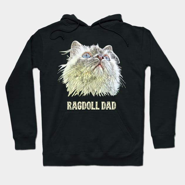 Ragdoll Dad Father's Day Gift Hoodie by DoggyStyles